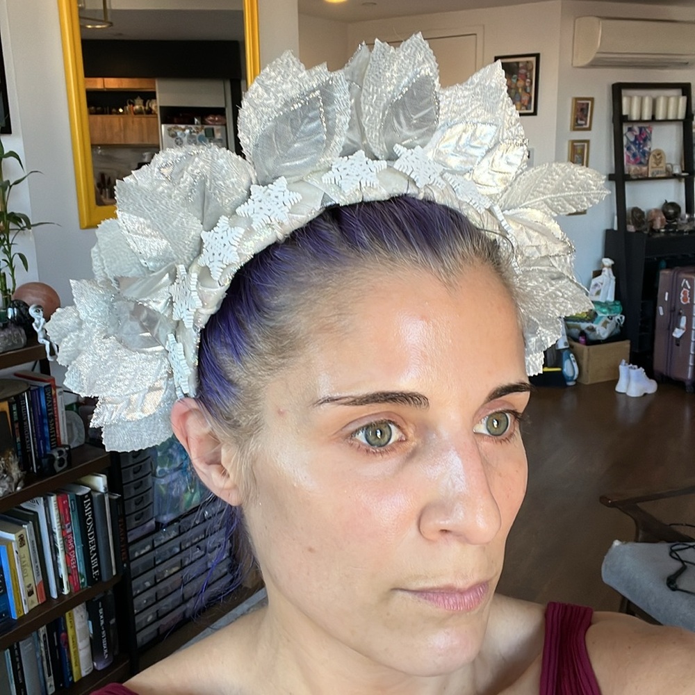 Handmade snow queen crown